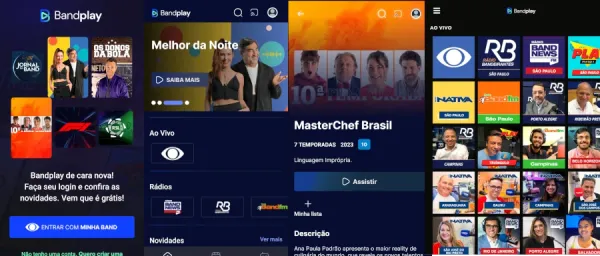 Tv band ao vivo multicanais